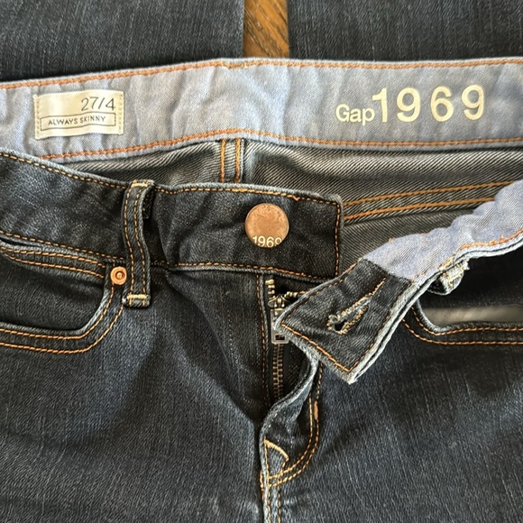 GAP Women’s Always Skinny Jeans with Classic Indigo Wash Size 27/4 - Picture 10 of 11